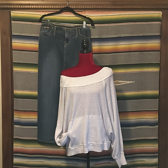 FP Oversized Waffle Sweatshirt OSFM - Picture 4 of 5